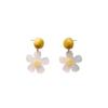Aretes al por mayor de 1-2 Yuan, Lujo Ligero, Sencillos, Modernos, Versátiles, Estilo Hong Kong, Estilo Fresco, Aretes Elegantes, Clavos Versátiles para el Día a Día