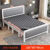 Cama plegable para el hogar, cama doble, alquiler de casa, almuerzo, siesta, cama de hierro portátil simple para adultos, cama individual resistente y duradera