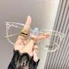 Armazón de Gafas Nuevo de Alta Gama para Adelgazar y Adelgazar el Rostro, Magia de Aspecto Natural para Mujeres, Armazón de Gafas Graduadas de Alto Valor
