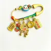 Pin de la Suerte Naranja de Hangzhou Lingyin para Riqueza Instantánea, Colgante Broche de Bebé Tejido para Bendición y Seguridad, Productos Culturales y Creativos de Zonas Pintorescas