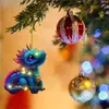 Encantador Colgante de Árbol de Navidad Color Dragón Volador Adornos Navideños para Bebé Decoración de Feliz Navidad Feliz Año Nuevo 2024
