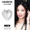 Mini Pinza para el Cabello con Forma de Corazón, Elegante Pasador de Princesa, Pinza de Media Presión Exquisita de Gama Alta, Pinza para Flequillo, Accesorio para el Cabello para Mujer