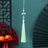 Borla de Nudo de Bambú Estilo Antiguo Boting Borla Pequeña Borla para Abanico Blanco Accesorios para Vestido Hanfu Cheongsam Estilo Antiguo Accesorios de Ropa