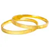 A tecnologia de ouro CNC de ponta por um longo tempo não desbota alta retenção de cor requintado saco 24k ouro brilhante sorte pulseira de trevo de quatro folhas mulheres