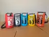 Bolsa de balde impermeável personalizada de ombro único e duplo, bolsa para caminhada e rafting ao ar livre, mochila de natação em malha grossa de PVC, bolsa impermeável leve