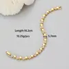 Pulsera Personalizada Transfronteriza Europea y Americana de Lujo Ligero con Incrustaciones de Diamantes y Diseño de Corazón Geométrico, Pulsera de Oro de 18K, Joyería Versátil de Diseño de Nicho