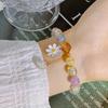 Pulsera de Perlas Retro Estilo Coreano ins Nicho de Alta Gama Pulsera de Plata Rota Cuerda de Mano para Pareja Linda Joyería de Mano de Lujo Ligero