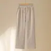 Jeans Mom Reto Estiloso Anos 50 Outono/Inverno 2026 Calças Casuais Femininas Roupas para Mulheres de Meia-Idade e Idosas Calças Largas de Perna Larga