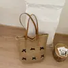 Bolso Tejido Relajado 2026 Verano Nuevo Moda Tendencia Estilo Vacaciones Bolso de Paja Retro Bolso Tote de Gran Capacidad