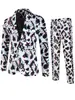 Comercio Exterior Transfronterizo Nuevo Traje Casual Estampado para Hombre Traje Individual Traje de Navidad Halloween Ropa Formal para Banquetes Talla Europea