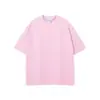 Nuevo Producto de Manga Corta 275g Tono Tierra Holgado Camiseta de Manga Corta Lisa para Hombre Niebla Algodón Puro Marca Trendy para Hombre Ropa para Hombre Tallas Grandes