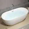 Baño Hogar Apartamento Pequeño Individual Acrílico Adulto Sin Costuras Una Pieza Hotel Gama Alta Bañera Independiente Bañera