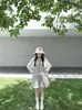 Cárdigan de Punto de Seda de Hielo Color Blanco Hueso Estilo Coreano para Mujer, Nuevo Top Ligero de Verano 2026 con Tirantes para Proteger del Sol