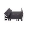 Armario alto 61 mesa de isla sin tirador cajón empotrado manija sin tirador de aleación de aluminio perfil de manija de puerta invisible de armario