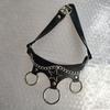 Nuevo collar de cadena punk de cinco estrellas europeo y americano, collar de clavícula exagerado y distintivo