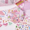 Pegatinas de Escenarios de la Mañana Temprano Serie Días Brillantes Pegatinas Lindas 3D Miniatura Alivio del Estrés Pegatinas Decorativas