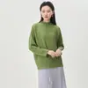 Roupas Femininas Elegantes Nanyou Camiseta de Manga Longa Miyake Peça de Roupa Externa Feminina Moda Solta Tamanho Grande Que Cobre a Pele Cor Sólida Versátil Top Outono