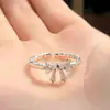 Venta Caliente Directo del FabricanteDiseño Dulce y de Hada, Estilo Abierto con Lazo de Princesa Tachonado de Diamantes, Se Puede Enviar Directamente
