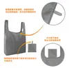 Bolsa de Compras Portátil Dobrável, Reutilizável e Lavável, Bolsa Grande Ecológica, Bolsa Tote de Armazenamento em Tecido Oxford Impermeável