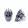 Nuevo anillo de calavera con corona europea y americana personalizada para hombre de acero de titanio vintage anillo punk joyería de comercio exterior al por mayor