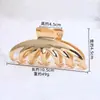 Pinza para el pelo de pequeño artículo de Yiwu para mujer, Pinza de garra grande para cabello grueso, Pinza de garra de aleación con sensación de alta gama, Accesorio para el pelo tipo pinza de tiburón