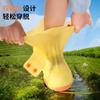 Cubrezapatos de Lluvia Originales para Niños, Antideslizantes, para Niños y Niñas, Estudiantes de Primaria, Engrosados, Resistentes al Desgaste, Portátiles, Cubrezapatos Impermeables