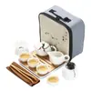 Caja de Viaje Portátil Set de Té Kung Fu Cerámica Vajilla de Té Una Tetera Cuatro Tazas Set Completo Venta al por Mayor Regalo Logo