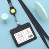 Portatarjeta de certificado cordón hebilla telescópica personalizada portatarjetas de trabajo Tarjeta de trabajo Insignia de Fábrica de Tarjetas insignia de empleado portainsignias
