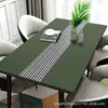 [Jogo Americano de Couro] Moderno Luxo Leve Doméstico À Prova d'Água e Óleo Não Lavável Pano de Mesa de Jantar Jogo Americano de Mesa de Café Pano de Mesa de Maquiagem
