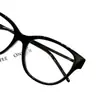 Gafas Y Brand 480B*F Versión Alta Montura Negra Minimalista 55 Montura Grande para Mujer con Lentes Graduados