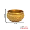 Lingote de Latón Sapo Dorado Recipiente del Tesoro con Tapa para Atraer Riqueza, Adornos de Entrada, Sala de Estar del Hogar, Adornos de Sapo Dorado de las Ocho Bendiciones