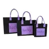 Bolso de fieltro de fábrica, bolso de fieltro de gran capacidad para el trabajo, bolso de fieltro portátil de almacenamiento con bloques de color, personalizable