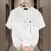 Marca rufián manga corta top juvenil ins pesado guapo ys moderno camiseta suelta nuevo estilo americano para hombre y mujer cuello redondo verano callejero