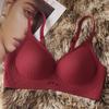 5517 Jelly Fixed Cup Hollow Látex Roupa Interior Sem Costura Mulheres Peito Pequeno Push-up Respirável Suporte Macio Sutiã Confortável