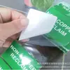 Etiqueta especial sin polvo etiqueta de papel con base transparente etiqueta autoadhesiva sala limpia papel de código de barras sin polvo chip semiconductor