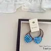Novo clip de cabelo infantil xadrez amor par de anel de cabelo clip de cabelo clip lateral clip BB elástico
