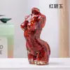 Gota de Pegamento de Grava de Cristal Natural Transfronteriza Modelo de Torso Femenino Adornos Artesanías de Resina Adornos de Decoración para el Hogar
