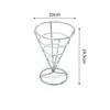Cesta Moderna de Ferro Azul Frito para Pipoca Prato para Lanches Cesta para Batatas Fritas Cesta para Lanches Bar Restaurante Cesta Frita Cesta para Comida Frita