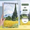Caderno de Esboço 8K Espessado Caderno de Esboço A4 Especial para Estudante de Arte Folha Solta Álbum de Fotos Livro de Fotos em Branco 8 Aberturas Livro com Espiral
