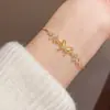 Pulsera Mariposa Exquisita Microincrustada de Lujo Ligero Estilo Francés, Moderna y Versátil, Joyería Creativa de Pulsera de Extracción