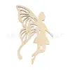 Fatias de Madeira em Formato de Fada Borboleta de Madeira Fatias de Madeira em Branco Artesanato para Decoração DIY Pingente de Gravação a Laser
