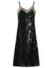 Vestido de Malha Bordada com Miçangas e Franjas Estilo Verão 2026 para Mulheres Novo Estilo Chinês Vestido de Alça de Alta Qualidade N7012
