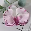 Pétalas de cabeça de flor phalaenopsis de filme artificial acessórios de flor artificial adorno de cabeça grampo de cabelo diy feito à mão decoração de casamento