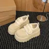 Zapatos de Algodón Birken con Suela Gruesa para Aumentar la Altura, Felpa, Ropa de Abrigo de Invierno para Mujer, Nuevo Estilo 2026, Para Personas Bajas, Zapatos Retro Cálidos Peludos