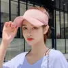 Directo de Fábrica Personalizado Letra SPORT Sombrero de Visera No Tejido para Mujer Verano Ala Ancha Protección Solar Sombra Deportiva Sombrero de Sol