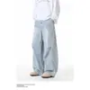 Jeans retro americanos de calle para hombre, pantalones casuales de primavera y otoño a la moda, de pierna recta ancha, estilo nuevo para hombre