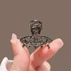 Presilha de Garra Mini Brilhante com Garra de Diamante Estilo Coreano, Piranha Pequena Delicada com Strass para Mechas, Presilha Lateral de Princesa para Mulheres com Pérolas