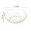 Prato de Frutas 2025 Novo Estilo Simples Acessível Luxo Casa Sala de Estar Mesa de Centro Prato de Doces Frutas Secas Sementes de Melão Prato de Lanches Prato de Exibição