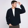 Nuevo suéter cárdigan de punto 2026 para hombre, estilo coreano nuevo para primavera y otoño, moderno, versátil, casual, corte holgado, chaqueta con cremallera, a la moda