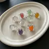 Anillo de estilo de lujo ligero con cabujón de piedra preciosa, personalidad exagerada, para mujer, exquisito y versátil, anillo abierto de hip-hop, anillo de dedo índice de moda para moda transfronteriza